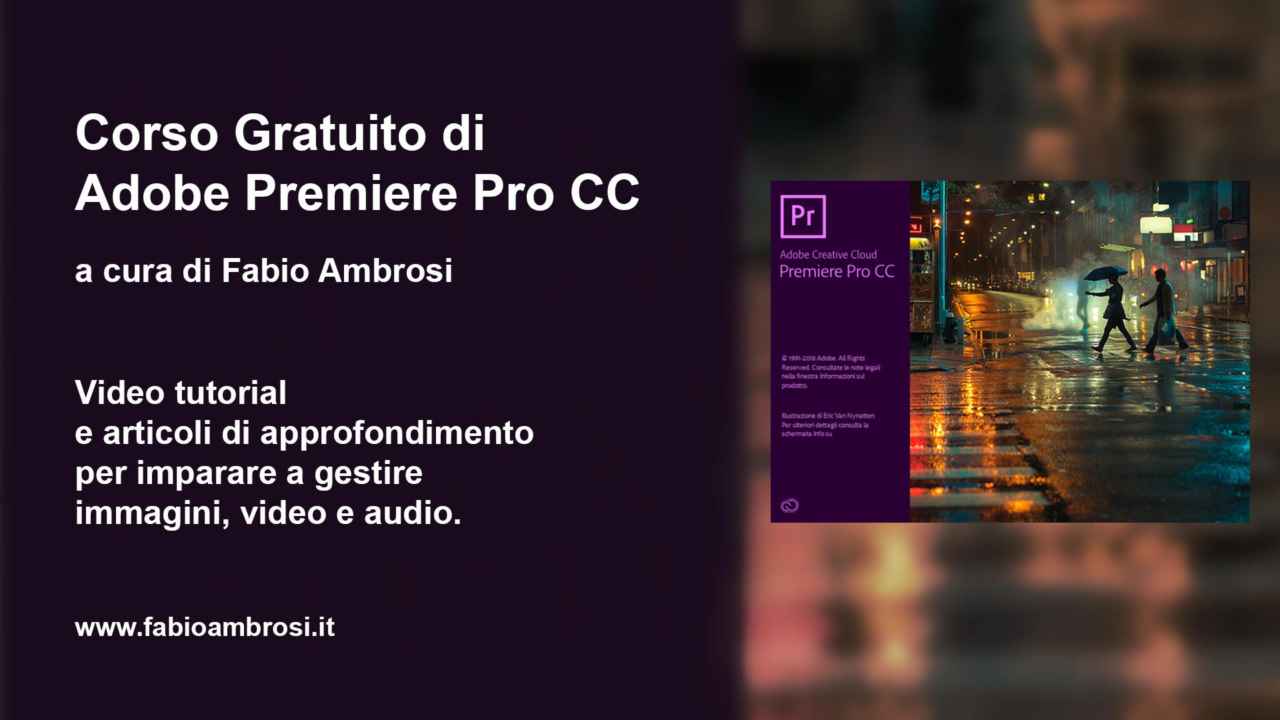 Video Tutorial Adobe Premiere in italiano
