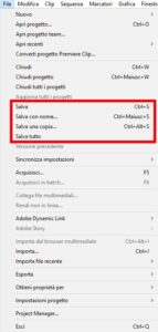 Come salvare un progetto in Adobe Premiere