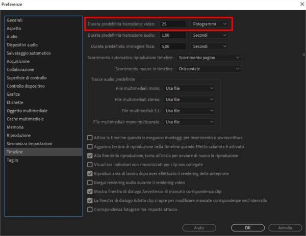 Come modificare la durata di transizioni e dissolvenze video in Adobe Premiere Come modificare la durata di transizioni e dissolvenze video in Adobe Premiere