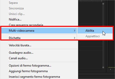 Come abilitare lo strumento multi-videocamera in Adobe Premiere Pro 2019
