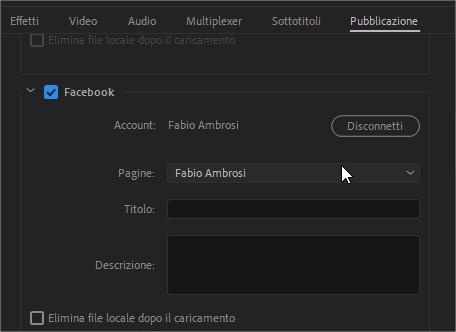 Come condividere i video esportato con Adobe Premiere direttamente sui principali Social Network