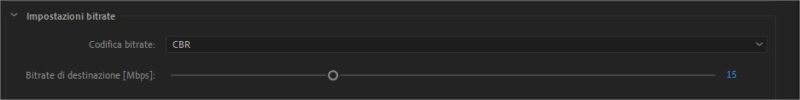 Modifiacre il bit-rate di export in Adobe Premiere Pro