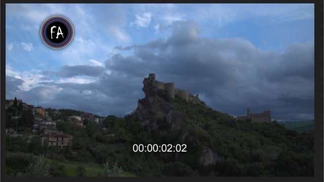 Esempio di timecode stampato in un video esportato con Adobe Premiere Pro
