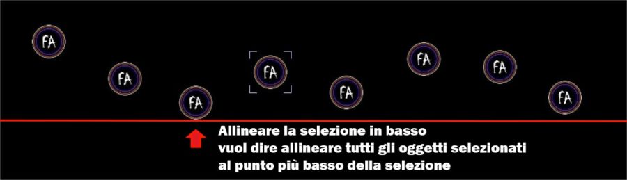 Allineare gli oggetti in base alla selezione in After Effects