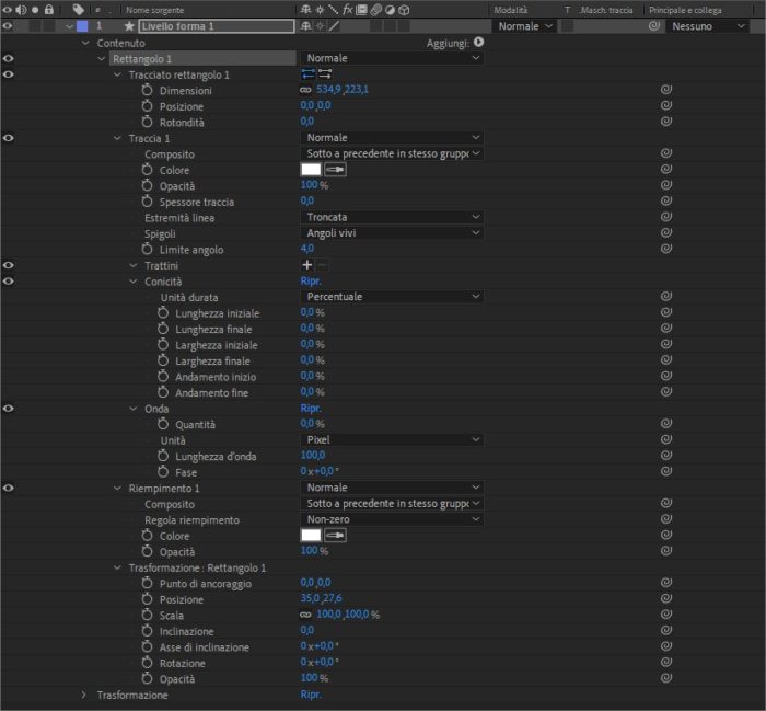 Come animare le forme geometriche in Adobe After Effects