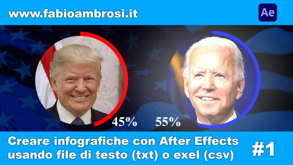 Animare infografiche in After Effects con Espressioni e fogli di calcolo Exel
