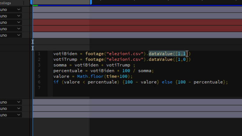 Come animare infografiche in After Effects con le espressioni e file exel