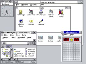 Breve storia di Microsoft Windows: il desktop di windows 3.11