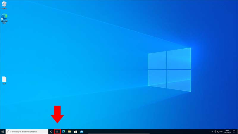 Creare desktop multipli in Windows 10: visualizzaione attività