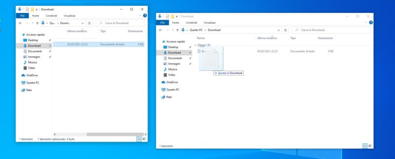 Come spostare un file o una cartella in Windwso 10 Come spostare un file o una cartella in Windwso 10