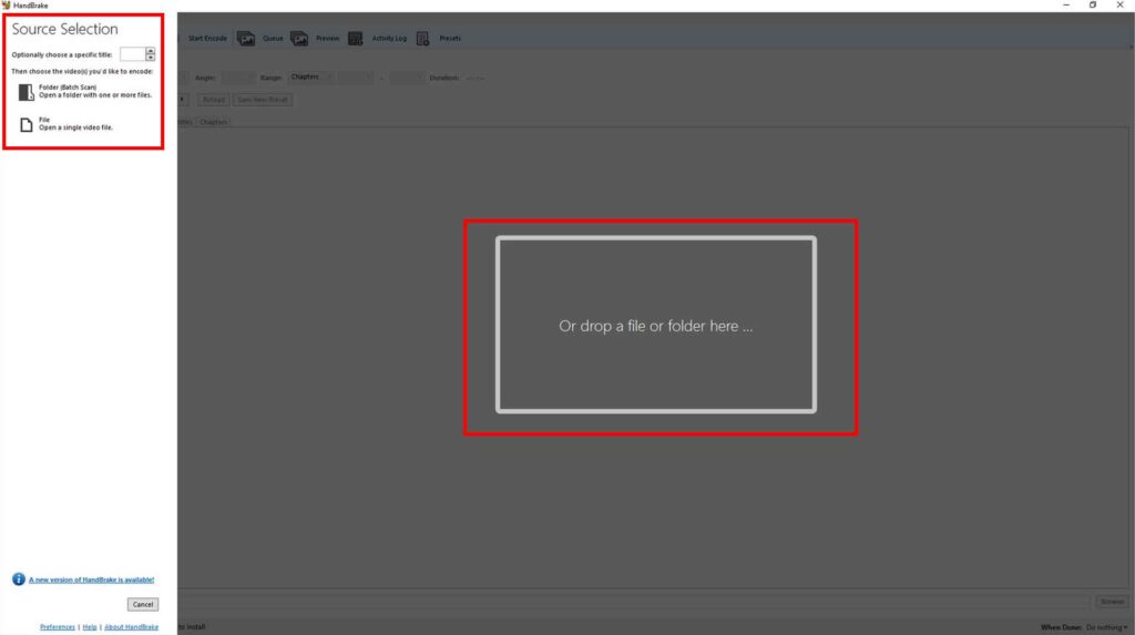 Come convertire un file video / audio gratuitamente usando HandBrake - STEP 1 - Importare file Come convertire un file video / audio gratuitamente usando HandBrake - STEP 1 - Importare file