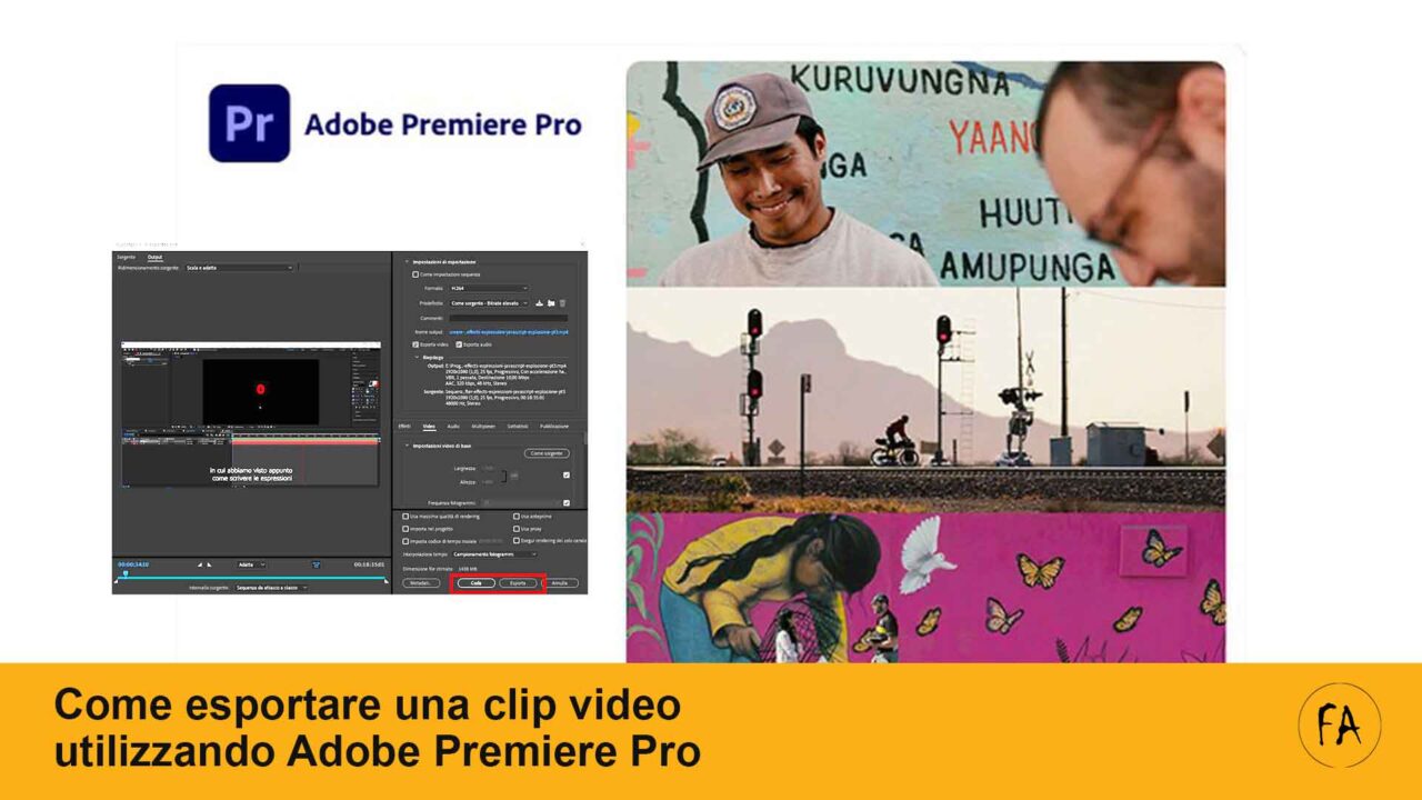 Come esportare una clip video usando Adobe Premiere Pro. Nozioni di base.