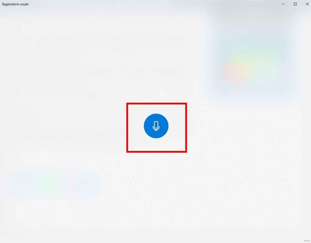 Come registrare audio da Windows 10 - STEP 5 - Avviare la registrazione