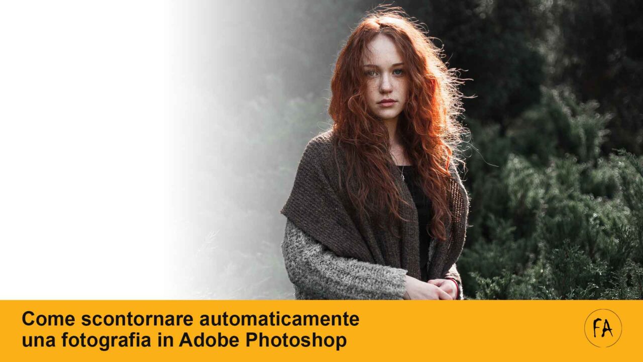 Come scontornare automaticamente e rimuovere lo sfondo di una foto in Adobe Photoshop