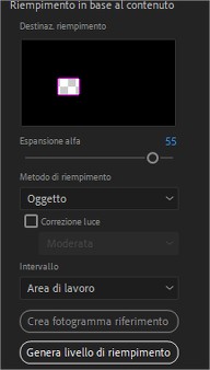 Riempimento in base al contenuto - After Effects Riempimento in base al contenuto - After Effects