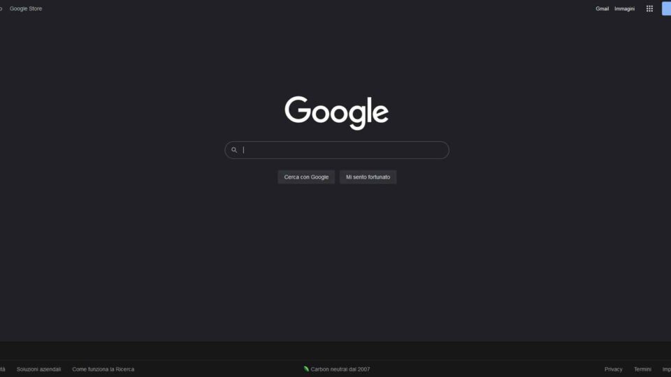 Google Dark Mode: il tema scuro disponibile per tutti gli utenti