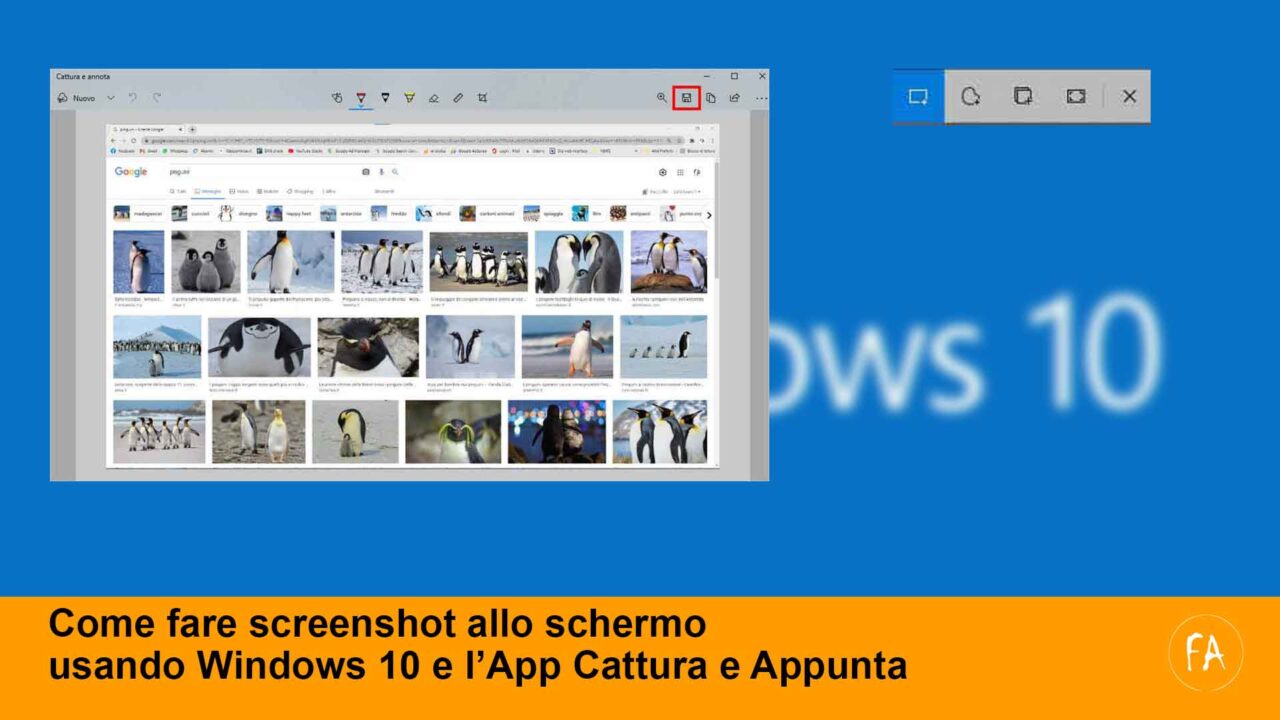 Come fare uno screenshot dello schermo con Windows 10