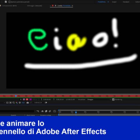Come usare e animare lo strumento pennello in Adobe After Effects