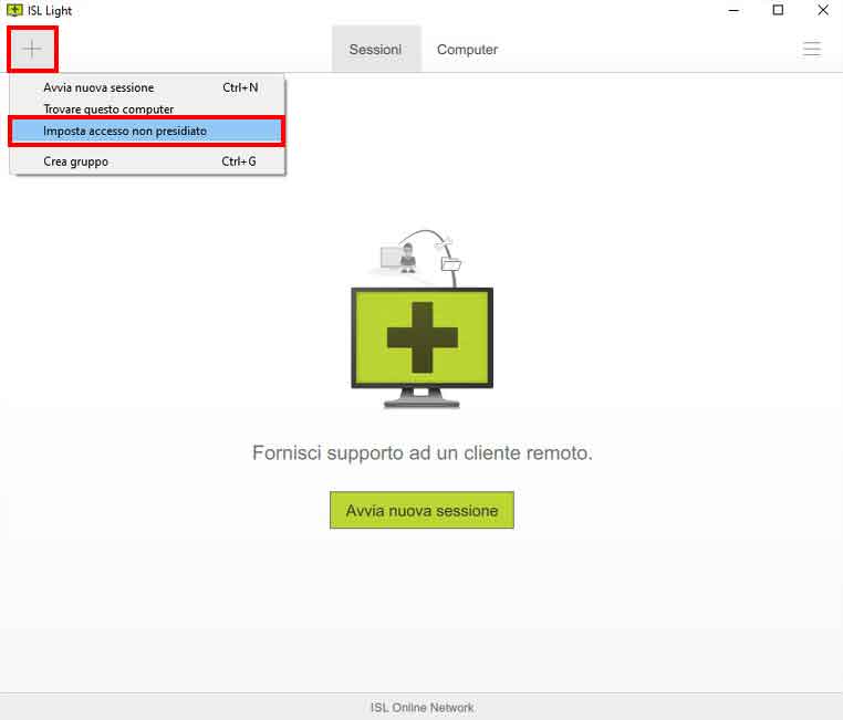 ISL Light: imposta accesso non presidiato ISL Light: imposta accesso non presidiato