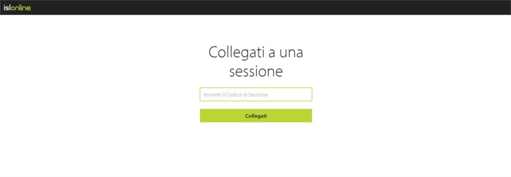 ISL Online: collegati ad una sessione ISL Online: collegati ad una sessione
