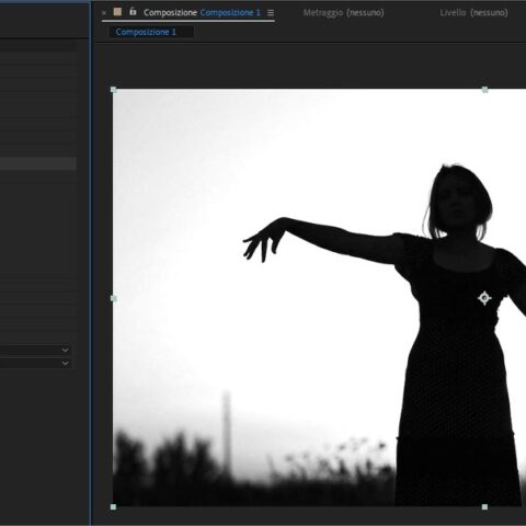 Mascherino luminanza in After Effects per generare trasparenza
