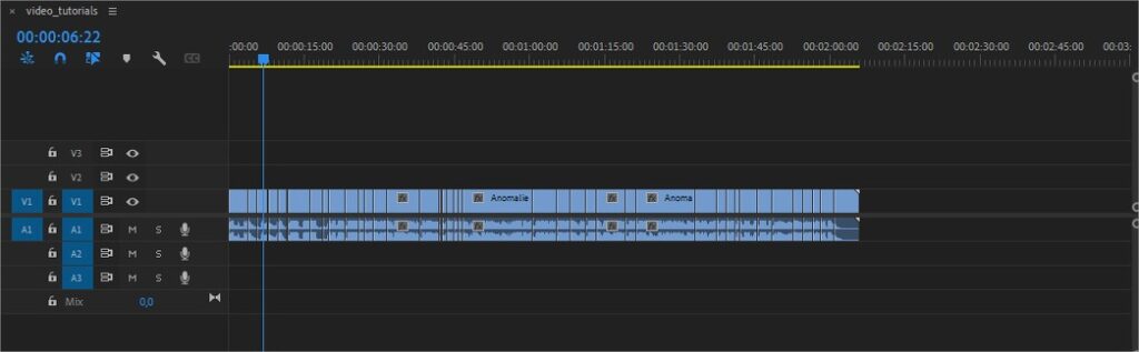 Rileva Modifiche Scena in Premiere Pro per tagliare automaticamente un video 