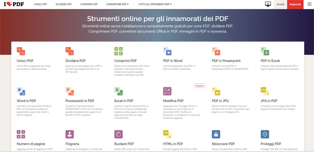 Come convertire un documento WORD o EXEL in PDF gratuitamente