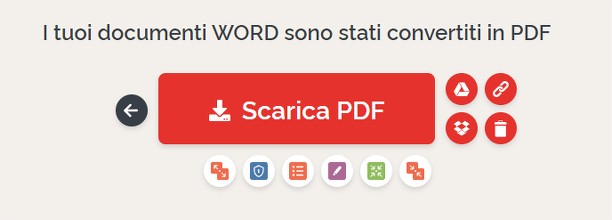 Scarica il PDF appena convertito