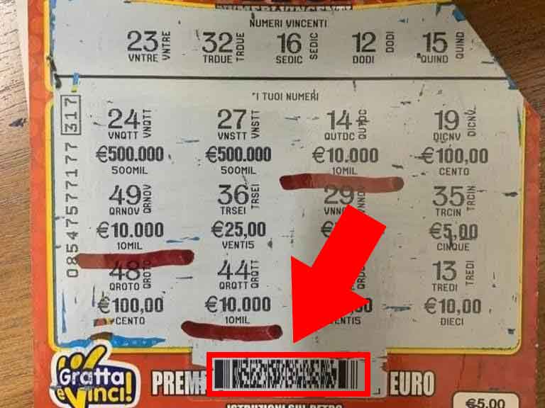 Verificare gratta e vinci con app ufficiale: il codice da grattare