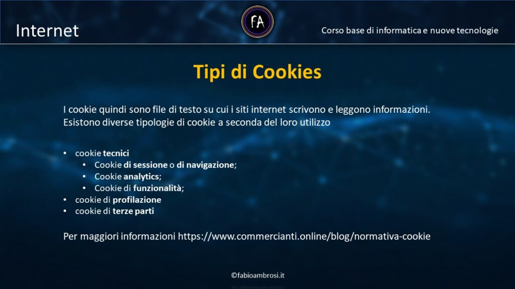 Cosa sono i cookie? Varie tipologie e utilizzi