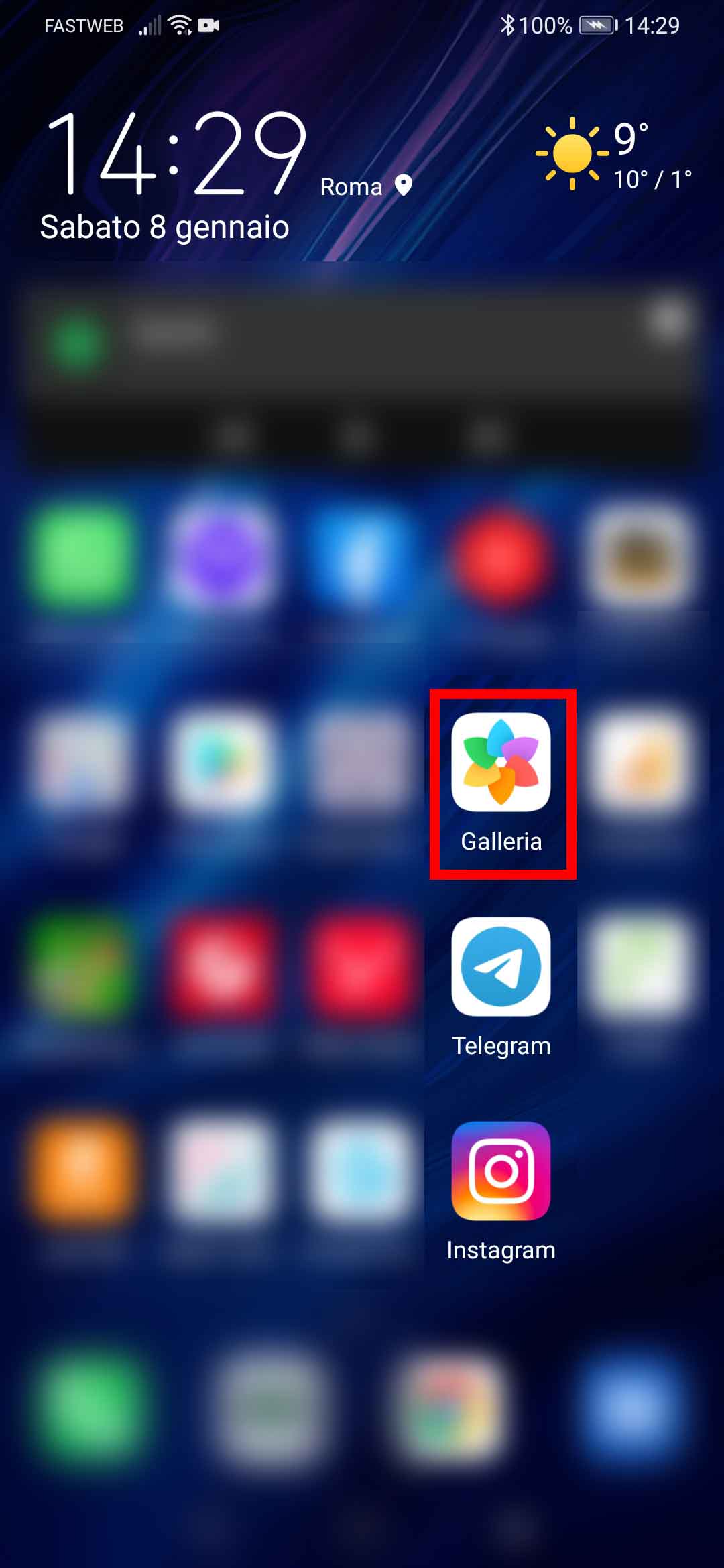 Puoi trovare le registrazioni nella galleria del tuo cellulare Android