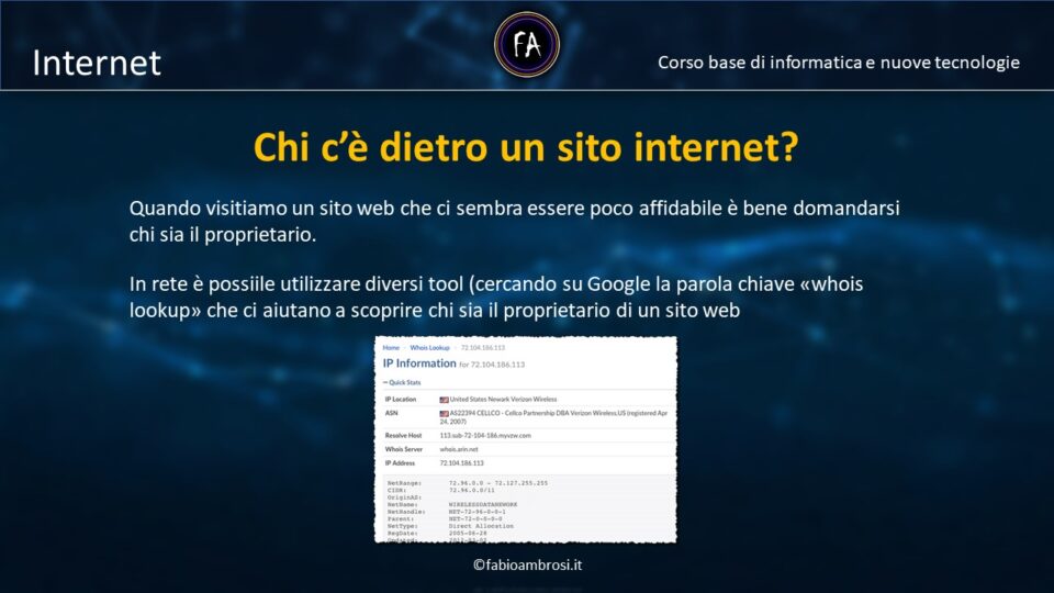 Come scoprire a chi a partiene e chi è il proprietario di un sito internet: i registri pubblici dei nomi a dominio