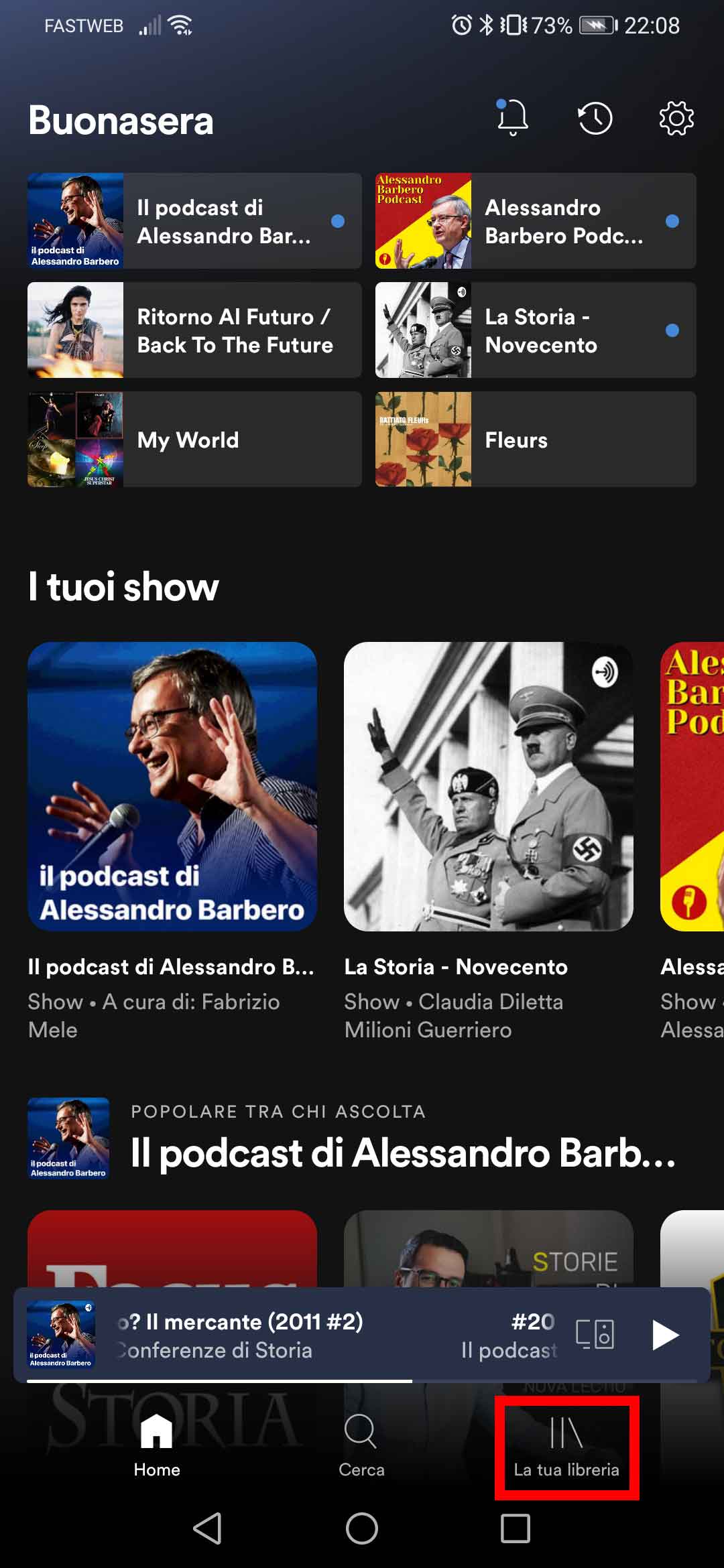 Accedi alla libreria