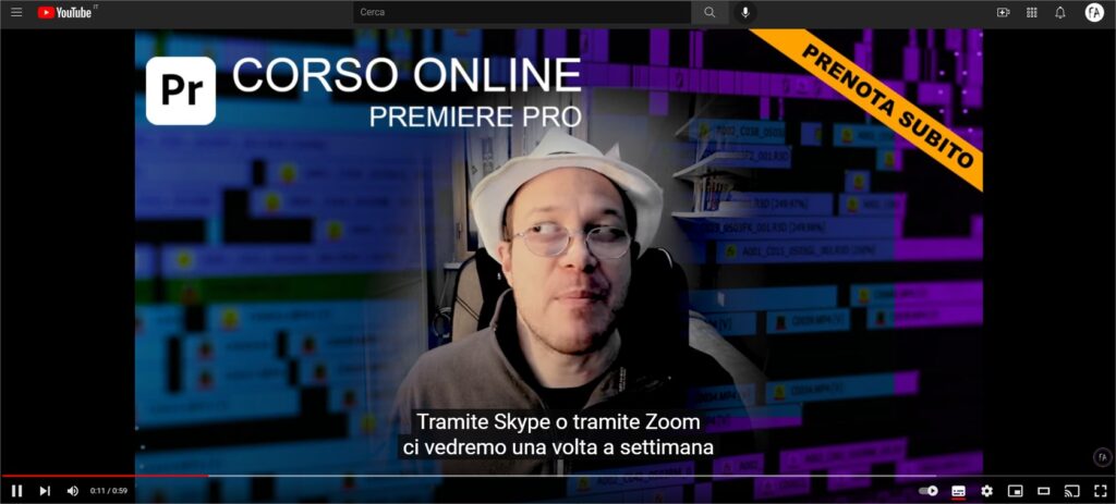 Un esempio di Video Player: youtube