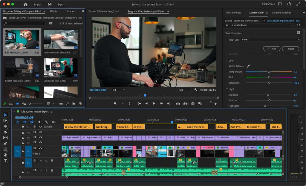 Adobe Premiere 22.5: nuovi spazi di lavoro