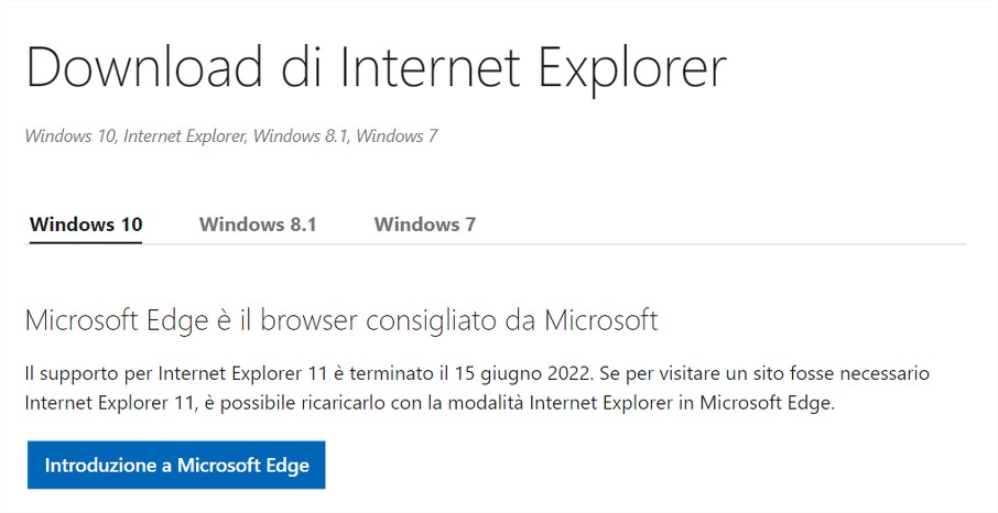 Microsoft dismette Internet Explorer