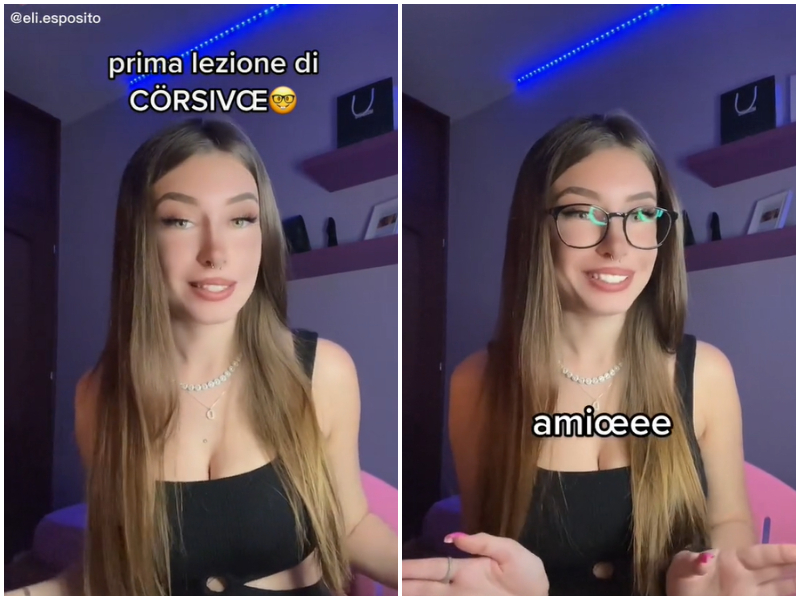 Tiktok: la nuova moda è parlare in corsivo