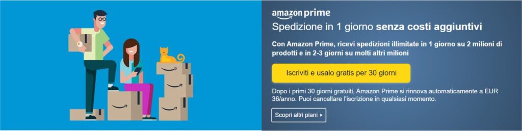 Amazon Prime: prezzi in aumento a partire dal prossimo 15 settembre 2022