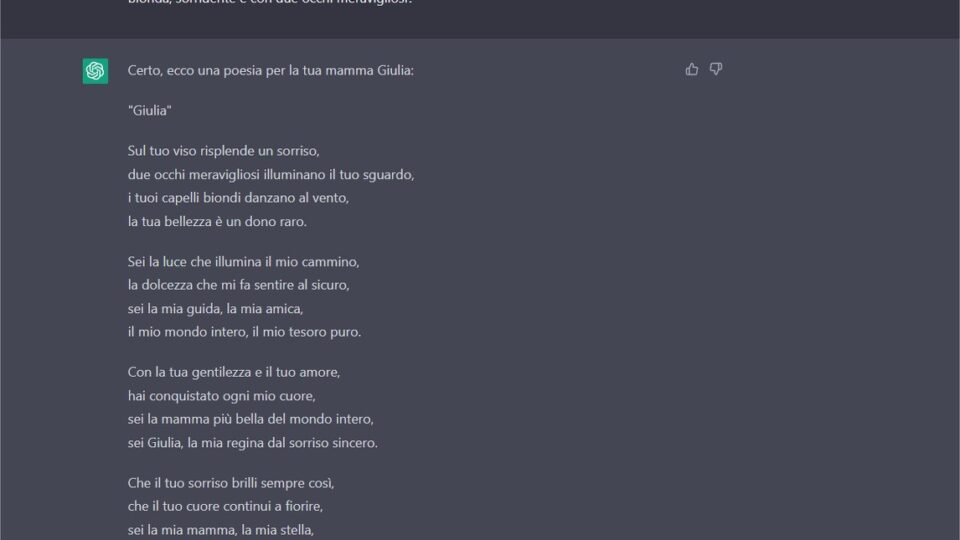 A cosa serve e cosa può fare ChatGpt? Un esempio pratico