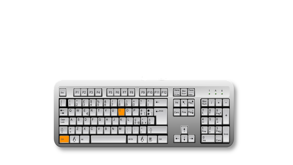 Tasto di scelta rapida Ctrl + i spesso usato per importare materiale