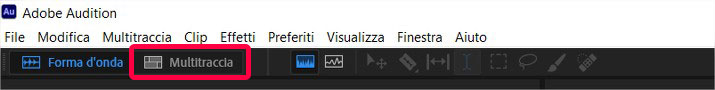 Come creare una sessione multitraccia in Adobe Audition