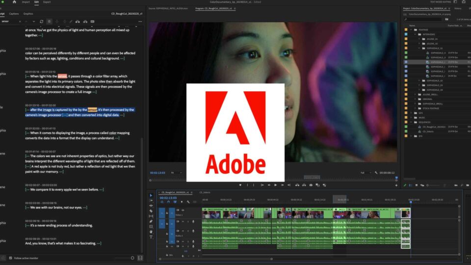 Novità Adobe 2023: nuovi effetti basati sull'intelligenza artificiale in Premiere Pro e After Effects