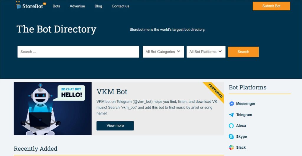 Dove andare per trovare nuovi bot per Telegram?