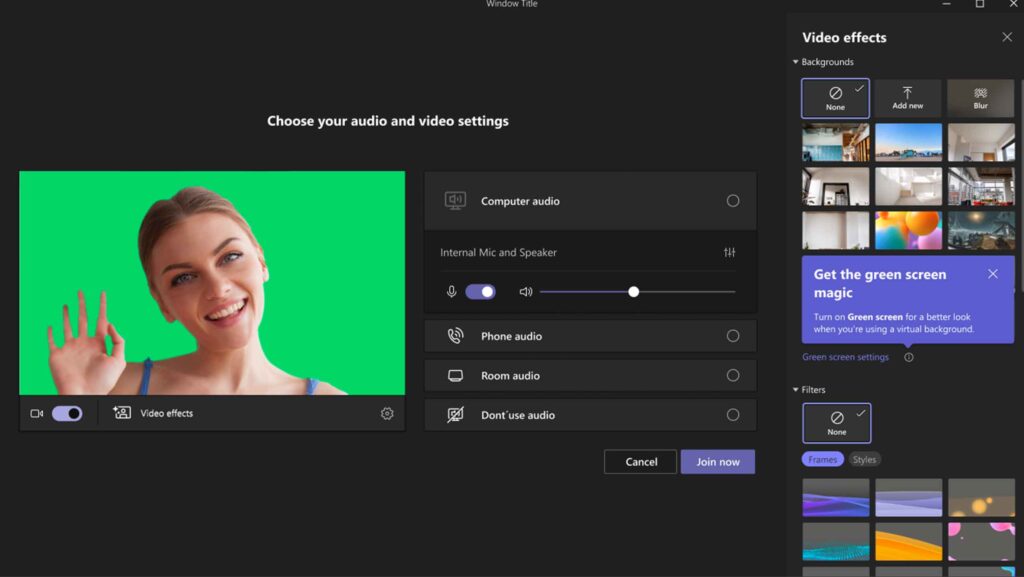 Microsoft Teams introduce il supporto per il green screen per sfondi virtuali migliorati nelle call e nelle riunioni di lavoro