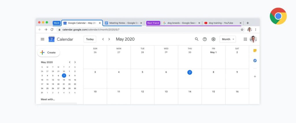 Raggruppare le schede in Google Chrome
