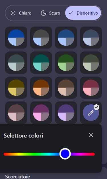 Cambiare colori applicazione Google Chrome