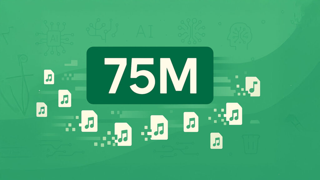 Spotify rimuove 75 milioni di brani creati con l'intelligenza artificiale