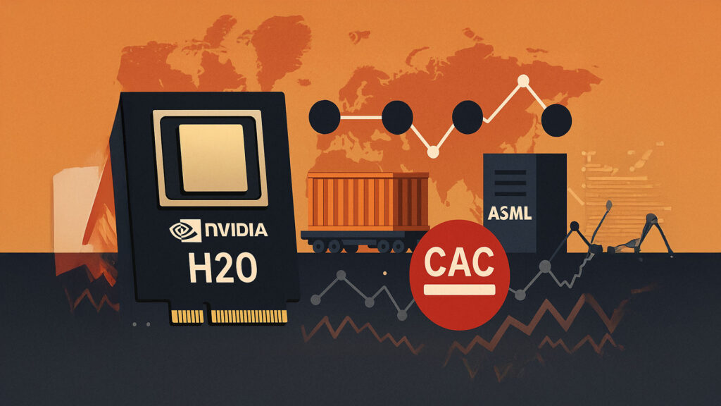 Stop della Cina all'import di chip Nvidia per l'intelligenza artificiale